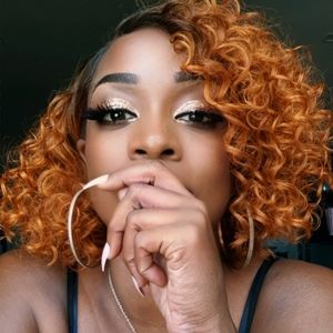 Custom Cut/ Lace Front Curly Copper Wig